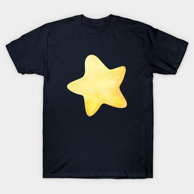 Yellow star T-Shirt by shoko